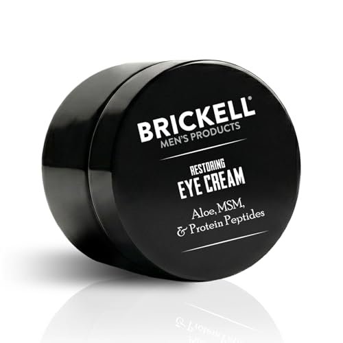 brickell men's restoring under eye cream for men, anti aging e...