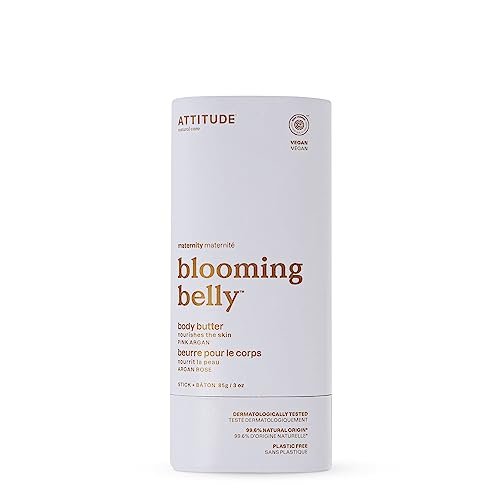 attitude plastic free body butter bar for pregnant dry and str...