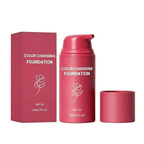 korean color changing auto adjusting tone foundation for matur...