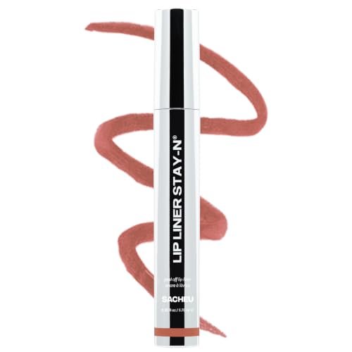 sacheu lip liner stay n peel off lip stain, longwear, p inked