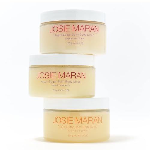 josie maran argan sugar body scrub trio 3 piece body care se...