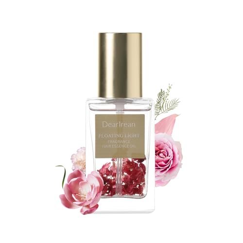 dear irean hair perfume oil for women, rose hair oil with moro...