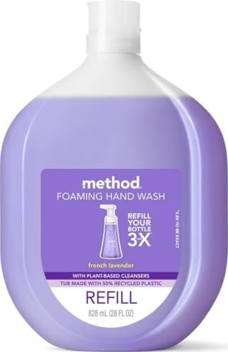 method foaming hand soap, refill, french lavender, 28 ounce, 1...