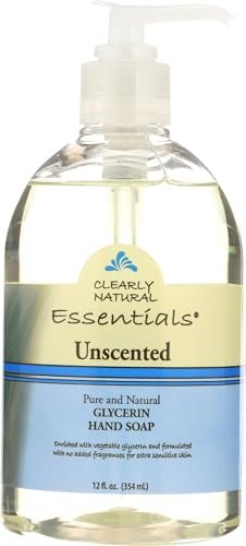 clearly natural, soap unscented, 12 fl oz