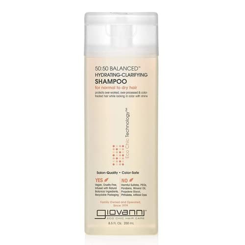 giovanni eco chic 50:50 balanced hydrating clarifying shampoo,...