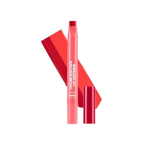 sacheu doubledown lip definer, 2 in 1 liner & balm, buildable,...
