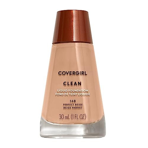 covergirl clean liquid foundation, perfect beige 148