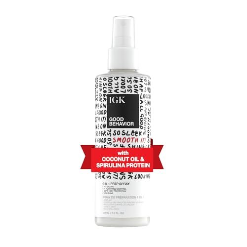igk good behavior 4 in 1 prep spray, heat protectant, leave in...