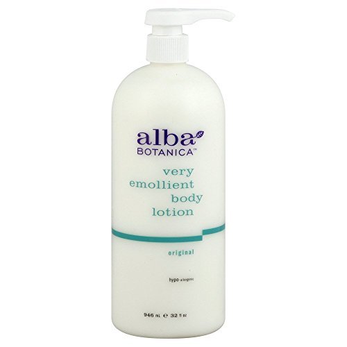 alba botanica very emollient body lotion, original, 32 oz.