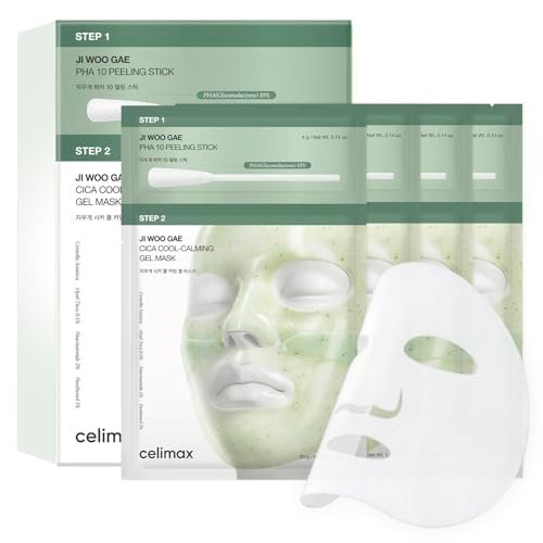 celimax Cica PHA Peel 2-Step Gel Mask 4EA celimax cica pha peel 2 step gel mask 4ea