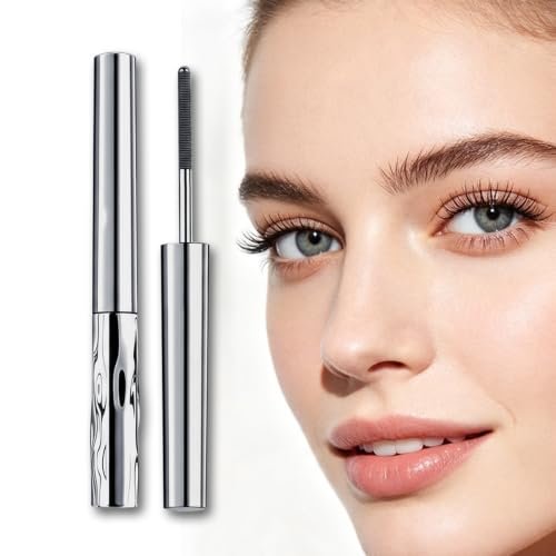 iron wand mascara,new metal curl waterproof mascara（black）1pc