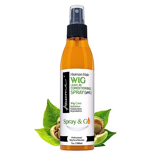 awesome human hair wig leave in conditioner spray, ph5, detang...