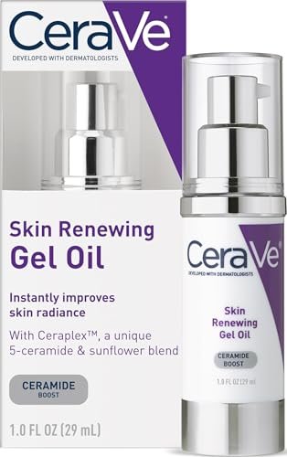 cerave skin renewing gel oil, hydrating hyaluronic acid serum...