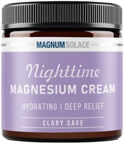 magnum solace magnesium lotion – nighttime magnesium cream – a...