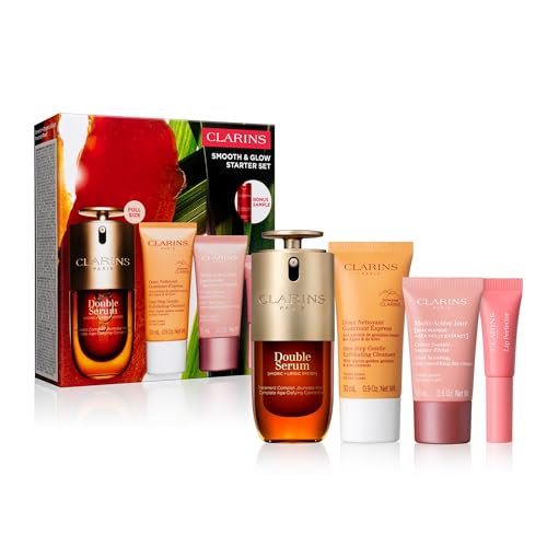 clarins smooth and glow starter set | amazon exclusive 5 piece...