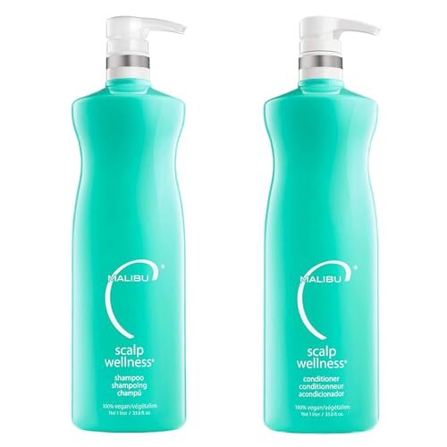 malibu c scalp wellness shampoo and conditioner set nourishi...