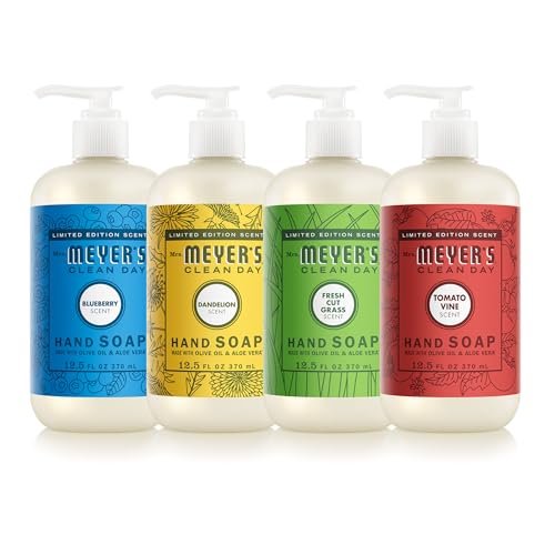 mrs. meyer's clean day summer hand soap set, 12.5 fl oz, 4 pack