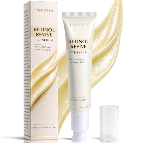 usmotar retinol & caffeine eye serum dark circles relief & d...