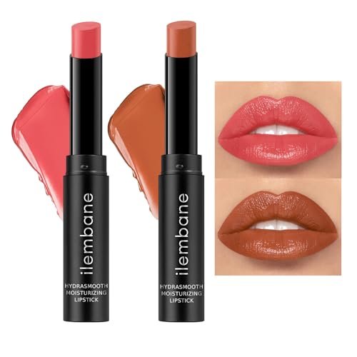 ilembane Hydrating Lipstick Set, Soft Pink & Latte Brown Tinte... ilembane hydrating lipstick set, soft pink & latte brown tinte...