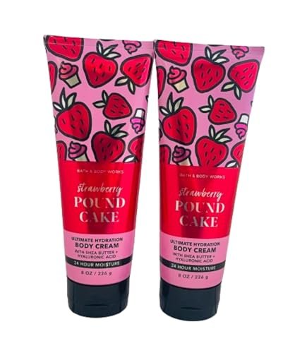 bath and body works strawberry pound cake 2 pack ultra shea bo...