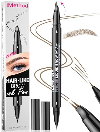 imethod curved eyebrow pen for natural hair like brows, blonde