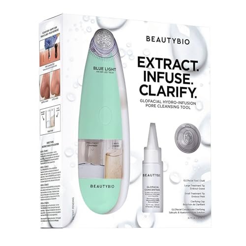 beautybio glofacial hydro infusion deep pore cleansing + blue...