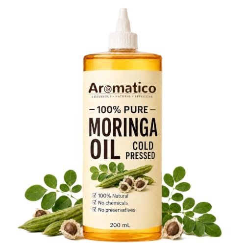 aromatico moringa oil for face, hair and body, multipurpose ca...