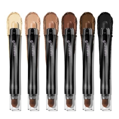 luxaza pro brown eyeshadow stick makeup 6pcs set, neutral eyes...