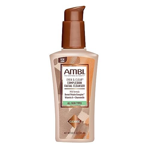 ambi even & clear complexion facial cleanser, for men & women,...