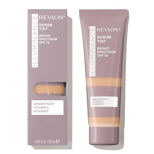 revlon illuminance tinted serum, triple hyaluronic acid, evens...