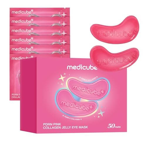 medicube jelly eye mask pdrn pink collagen hydrogel eye patc...