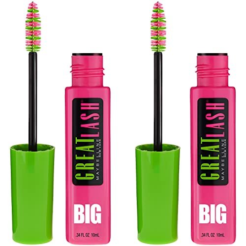 maybelline great lash big washable mascara, volumizing, thicke...
