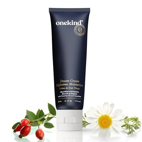 onekind night moisturizer for face, hydrating dream cream for...