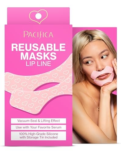 pacifica beauty reusable lip line mask, skincare, silicone mas...