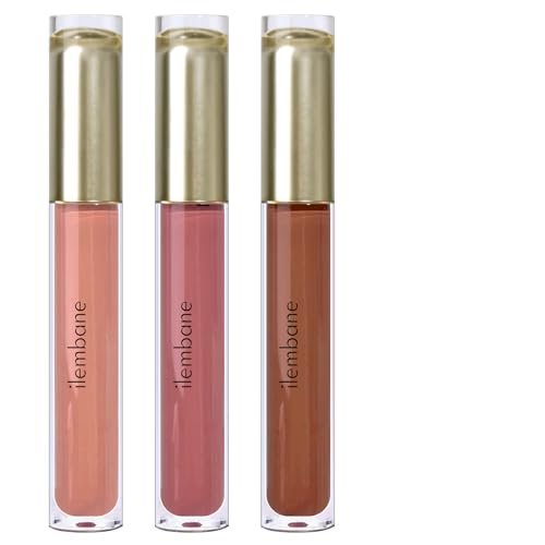 ilembane matte liquid lipstick set, 3 pack nude pink, mauve &...