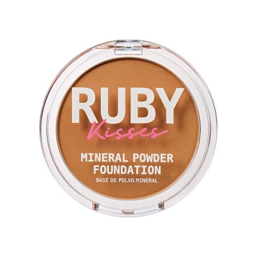 ruby kisses mineral pressed powder foundation, medium to full...