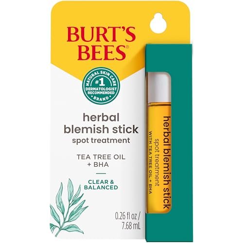 burt's bees herbal blemish stick, 0.26 fl oz , tea tree oil in...
