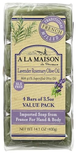 A LA MAISON Lavender Rosemary Olive Oil Bar Soap a la maison lavender rosemary olive oil bar soap