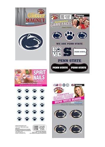 Penn State Temporary Tattoo and Fan Tailgate Bundle penn state temporary tattoo and fan tailgate bundle