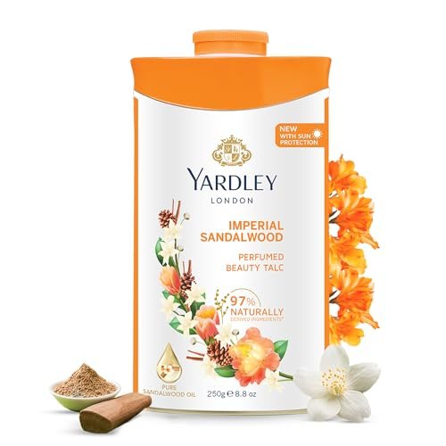 yardley sandalwood perfumed talc, 250 g