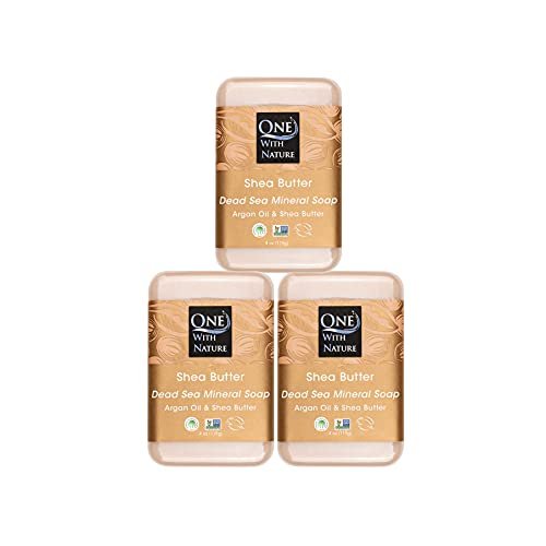 one with nature dead sea salt shea butter soap 4oz 3 pack – pu...