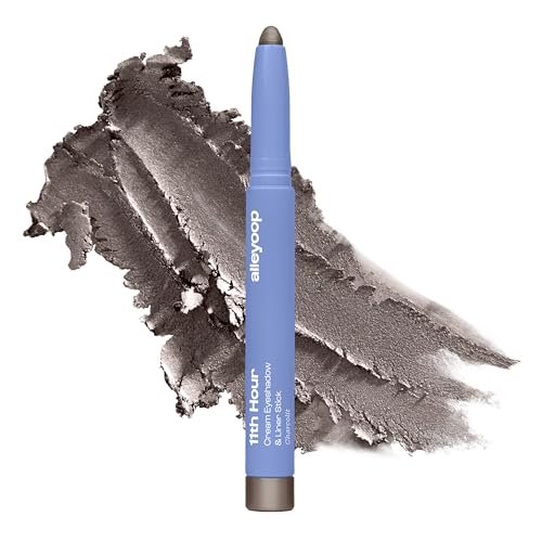 alleyoop 11th hour cream eyeshadow stick & liner, gray shimmer