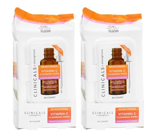 spascriptions clinicals vitamin c cleansing facial wipes dai...