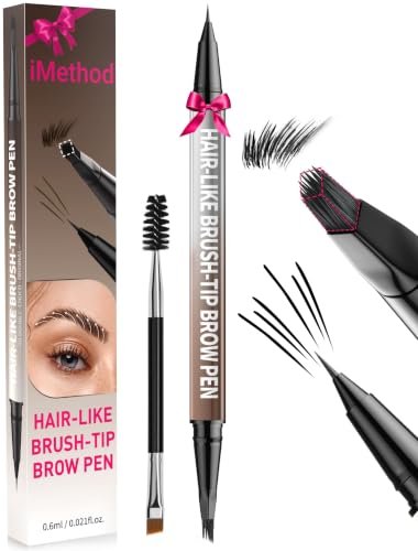 imethod eyebrow pen eyebrow pencil,2 in 1 eyeliner dual ende...