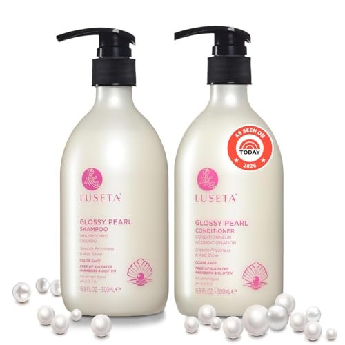 luseta glossy pearl shampoo and conditioner set color safe