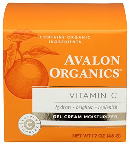 avalon organics gel cream moisturizer with vitamin c, 1.7 oz