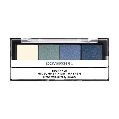 covergirl trunaked quad eyeshadow palette, night mayhem, midsu...