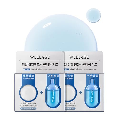 wellage real hyaluronic acid hydrate one day kit serum 2ea, ko...