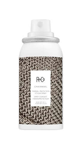 r+co chainmail heat protection spray for hair, 1.0 oz