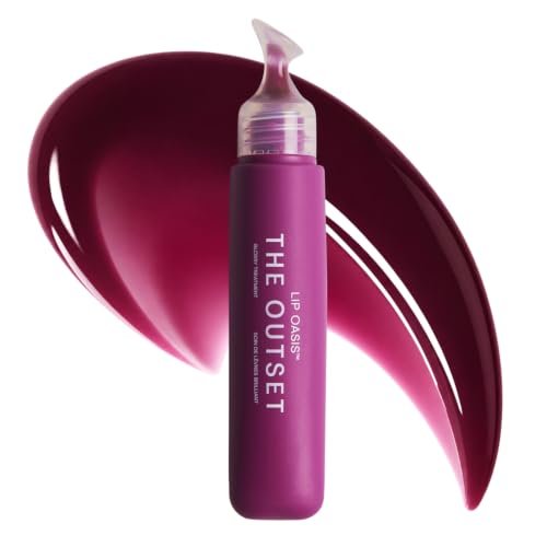 the outset lip oasis hydrating lip balm, sheer tint mirage, 0....
